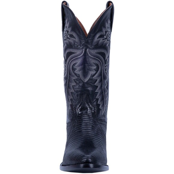 Dan Post Men\'s Winston Lizard Western Cowboy Boots Black Round Toe DP3050R Sz 12 main image 7